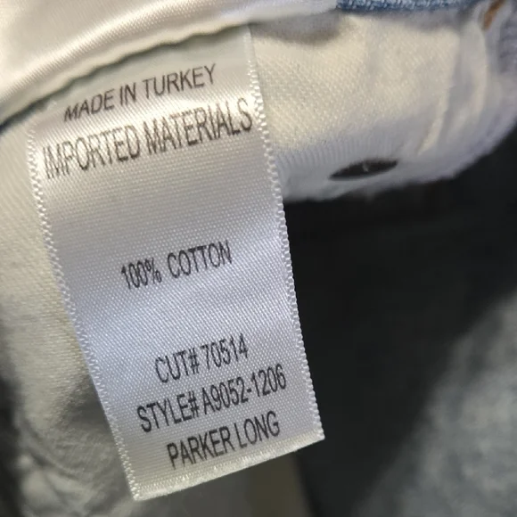 Agolde Sz 27 Classic Light Blue Women's Frayed Jean Shorts - Picture 3 of 7